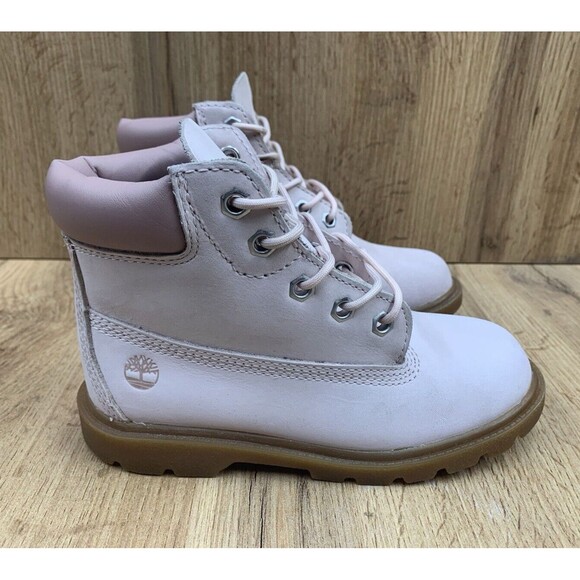 Timberland Toddlers 6 Inch Premium Waterproof Boots Boys Size 12 Pink A7498 - Picture 2 of 16